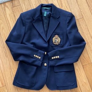 Lauren by Ralph Lauren Navy Blue Blazer